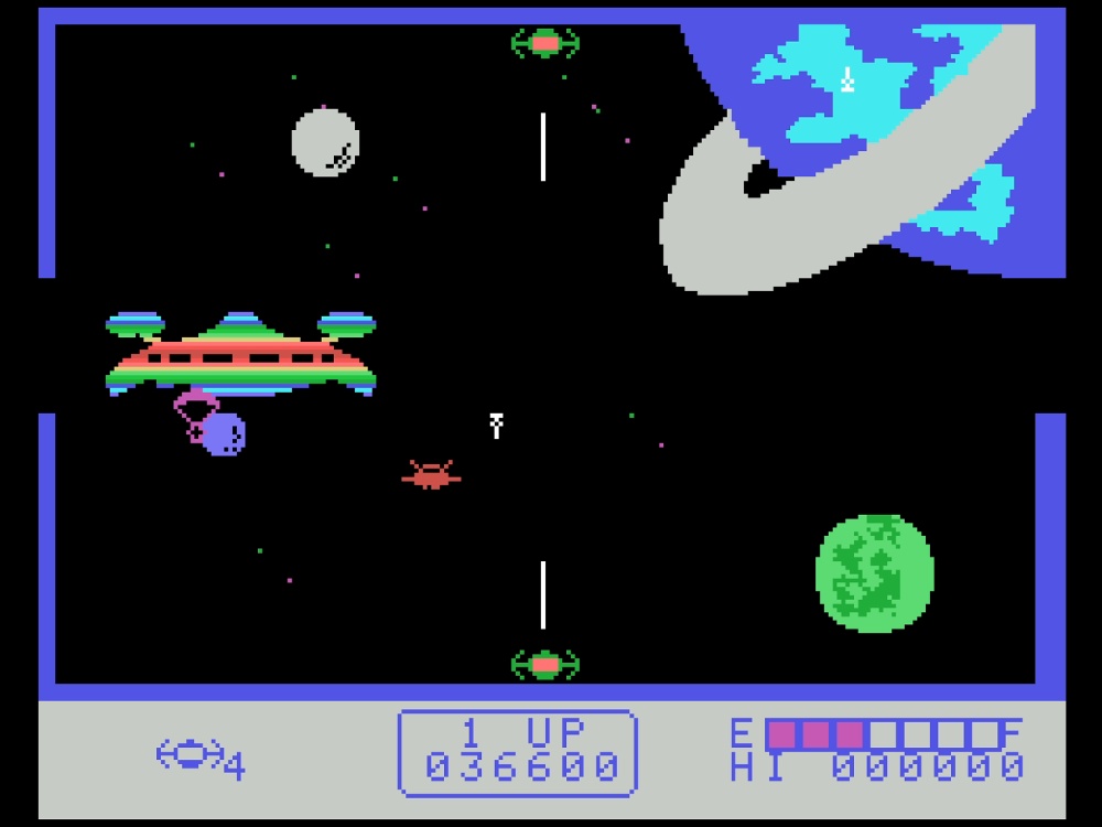 Gameplay of Super Cross Force for Colecovision